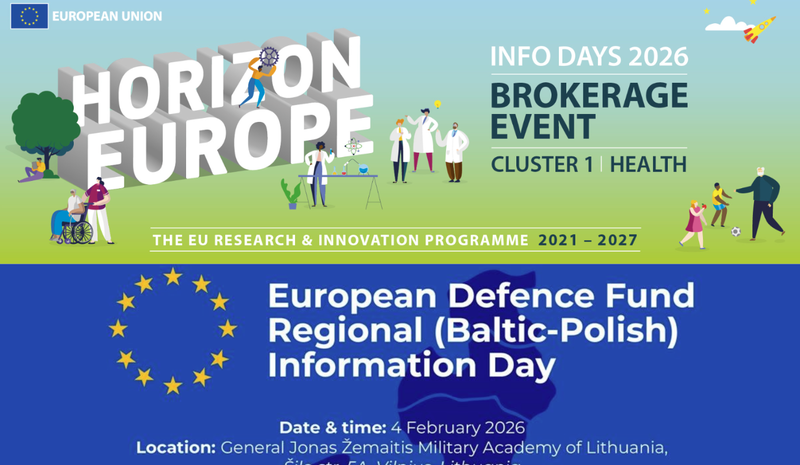 VILNIUS TECH mokslininkai kviečiami dalyvauti „Europos horizonto“ ir EDF renginiuose